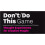 DontDo This Game by Donald Roos Other Book 1