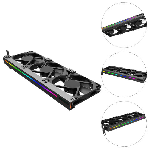 gpu-ventilator 3-pins arbg aansluiting voor grafische kaart 1