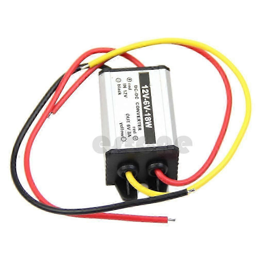 Kikidex (As Show, One Size) Dc To Dc Converter 12V To 6V Upply Power Smodule Waterproof