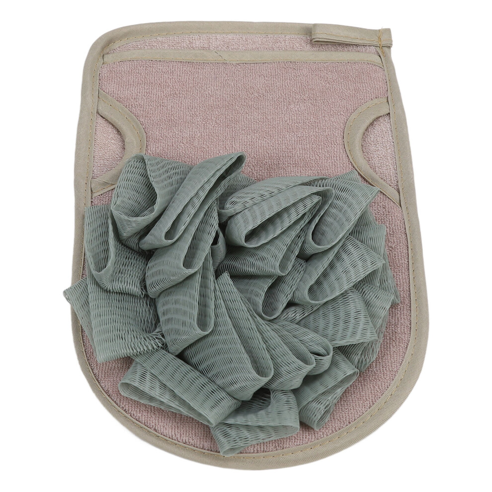 2-Sided Exfoliating Shower Washcloth Glove Handheld Bath Flower Back Scrubber