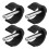 4Pcs Easy Install Black Plastic Toilet Bench Replacement 1