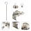 1 Set Pet Hår Ask Pendants Ask Urn Pendants Låda 9