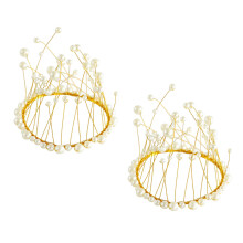 Pretty Crown Cake Toppers For Baking And Party Supplies 2pcs