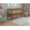 Asher Cot Bed 120x60cm with Mattress (Golden Oak) 1