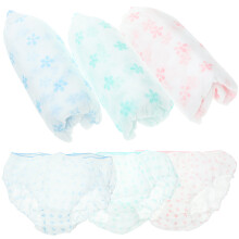 7Pcs Gravid Disposable Underkläder Andningsförmiga Tyg Storlek Xxl
