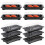 100Pcs Sushi Förpackningslåda Medtaglåda Takeoutlåda (Svart) 5