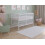 Asher Cot Bed 120x60cm with Mattress (White) 1
