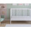 Asher Cot Bed 120x60cm with Mattress (White) 4
