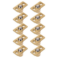 10Stk Möbel Ball Catch Türfeder Riegel Kupfer in Gold
