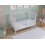 Asher Cot Bed 120x60cm with Mattress (White) 5