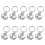 10Pcs Små Klockor För - Och Kattringen (Silver, 18 Mm) 10