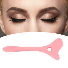 Rosa wiederverwendbares Silikon-Winged-Eyeliner-Schablonen-Werkzeug für präzise Linien