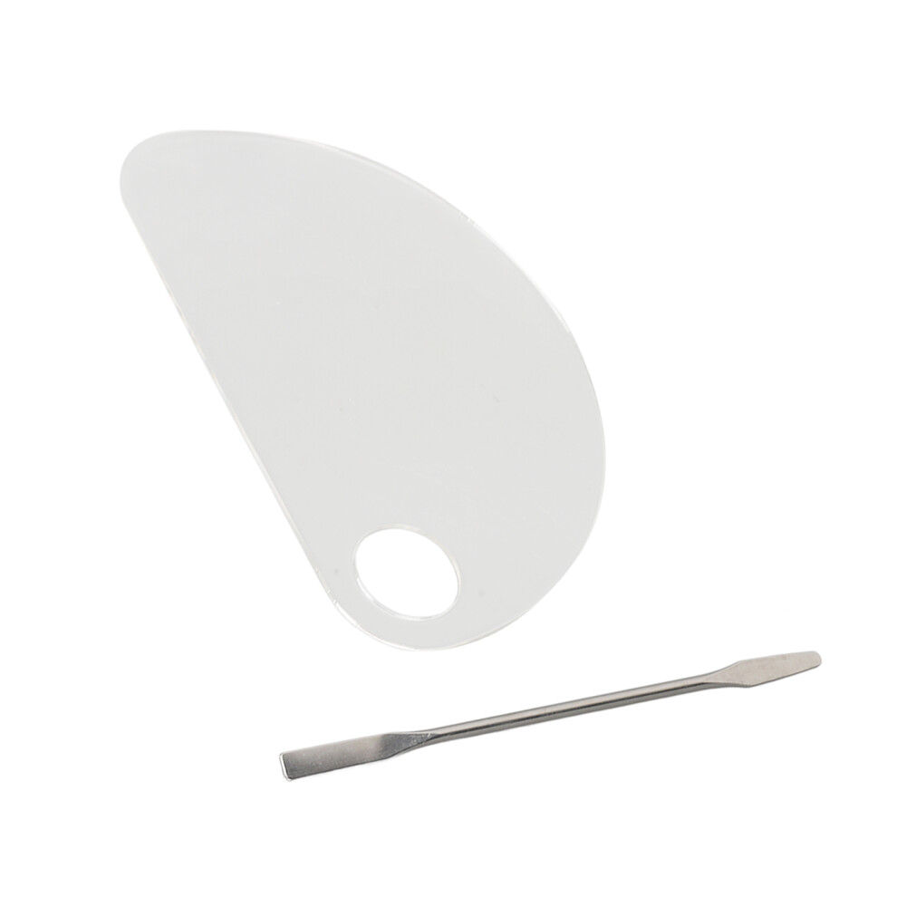 Acrylic Semi Circular Transparent Paint Palette with Smooth Surface