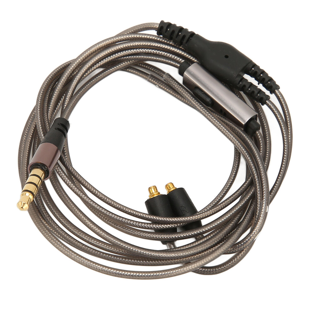 Ofc Copper Plated Earphone Replacement Cable 3.5Mm With Mic For Headphones Gold 4631356634425