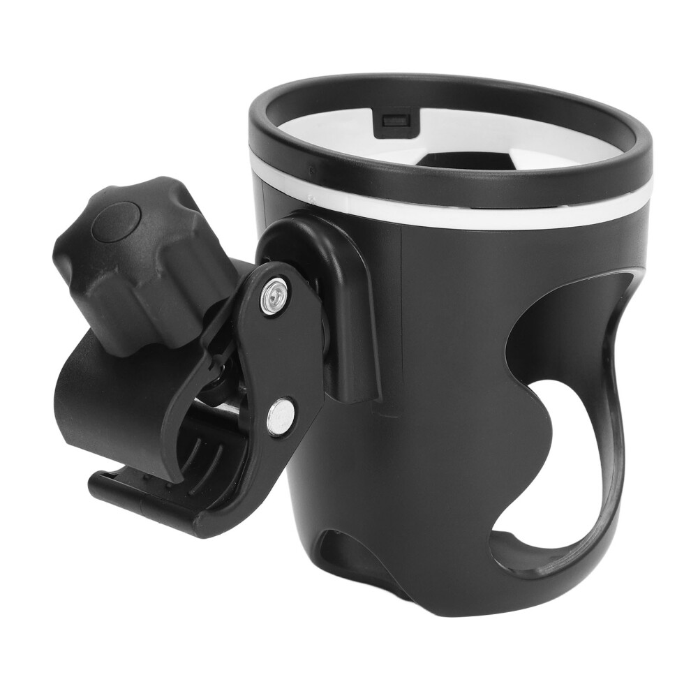 Freely Adjustable Stroller Cup Holder 360 Rotation Black