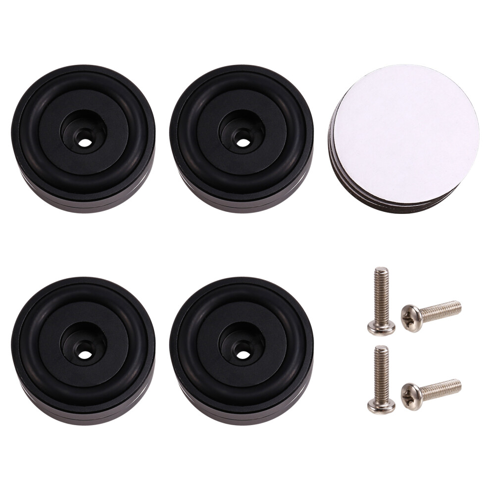4PCS HiFi Turntable Isolation Feet Stand Speakers Spikes Audio Pads, for Amplifier/Speaker/Turntable 40X15mm Black-image-OPC-PMHMB9C-NEW