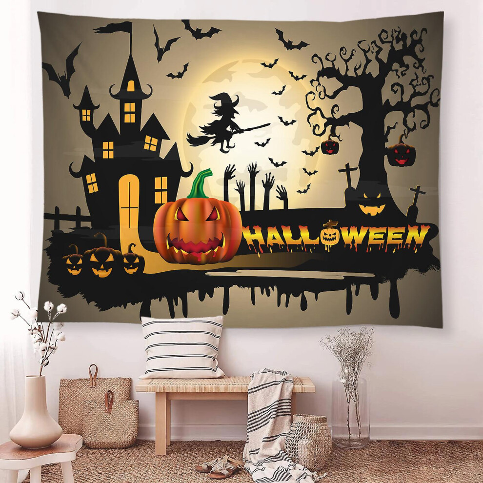 Kikidex (As Show, One Size) 59*78 Inch Halloween Photography Background Scary Background Halloween Party Decoration