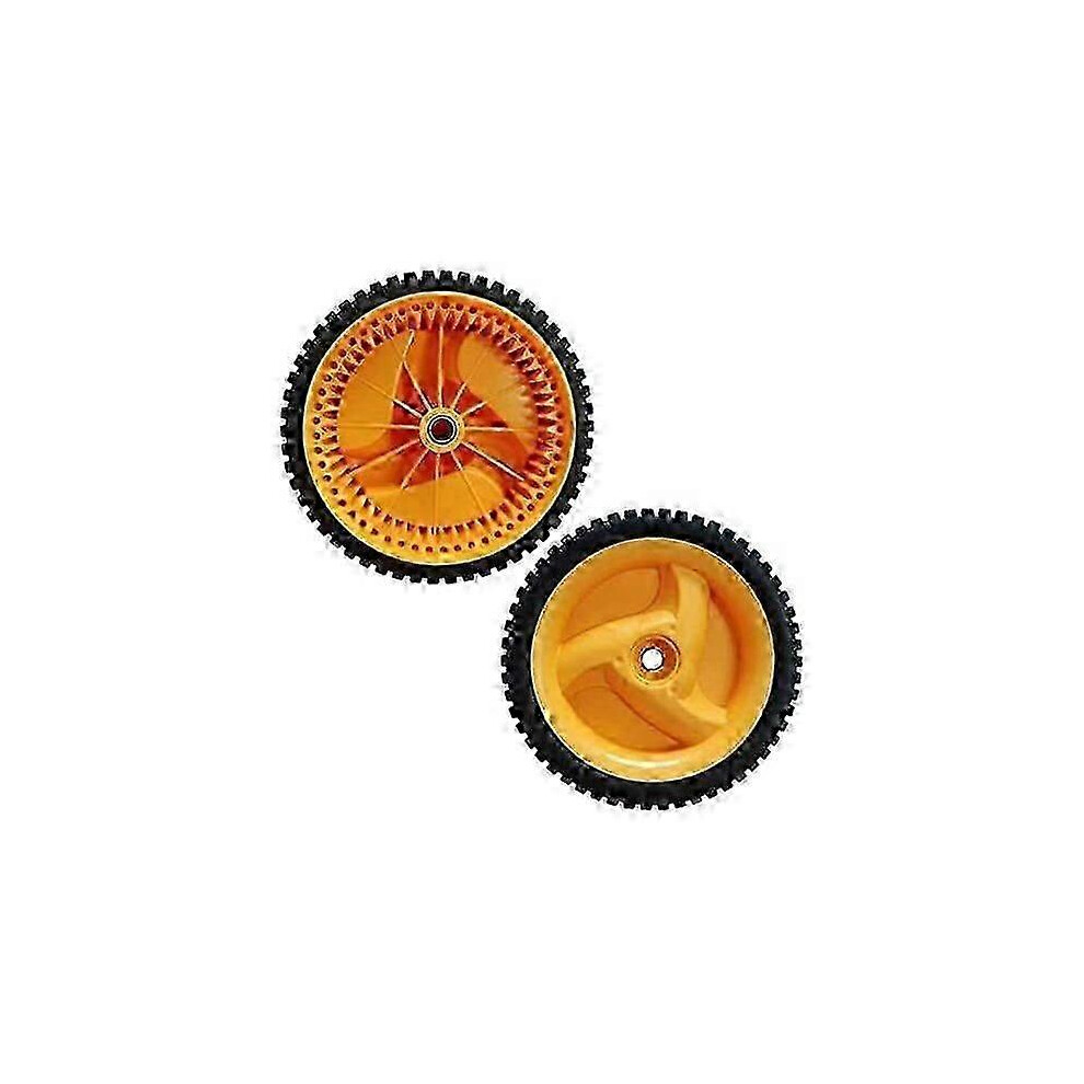 Kikidex (As Show, One Size) 2 X Lawn Mower Wheels 53 Teeth Drive Wheel For Husqvarnaa Electrolux, Mcculloch, Rally And Other Lawn Mowers
