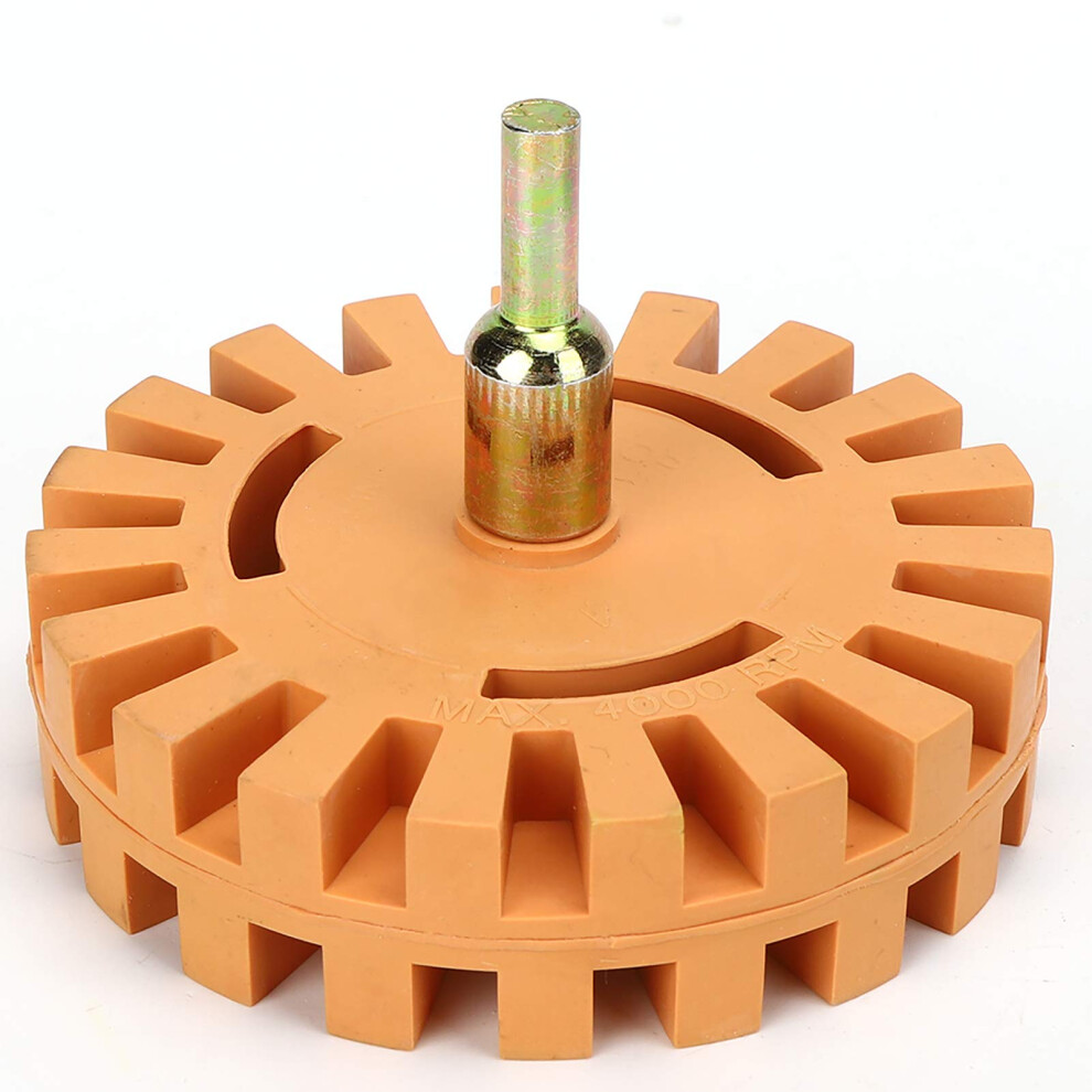 Rubber Eraser Wheel For Sticker Film Glue Removal, Pneumatic Decal Cleaner, 100Mm Diameter 9105992808694