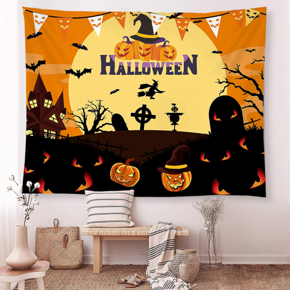 Kikidex (As Show, One Size) 59*78 Inch Halloween Photography Background Scary Background Halloween Party Decoration