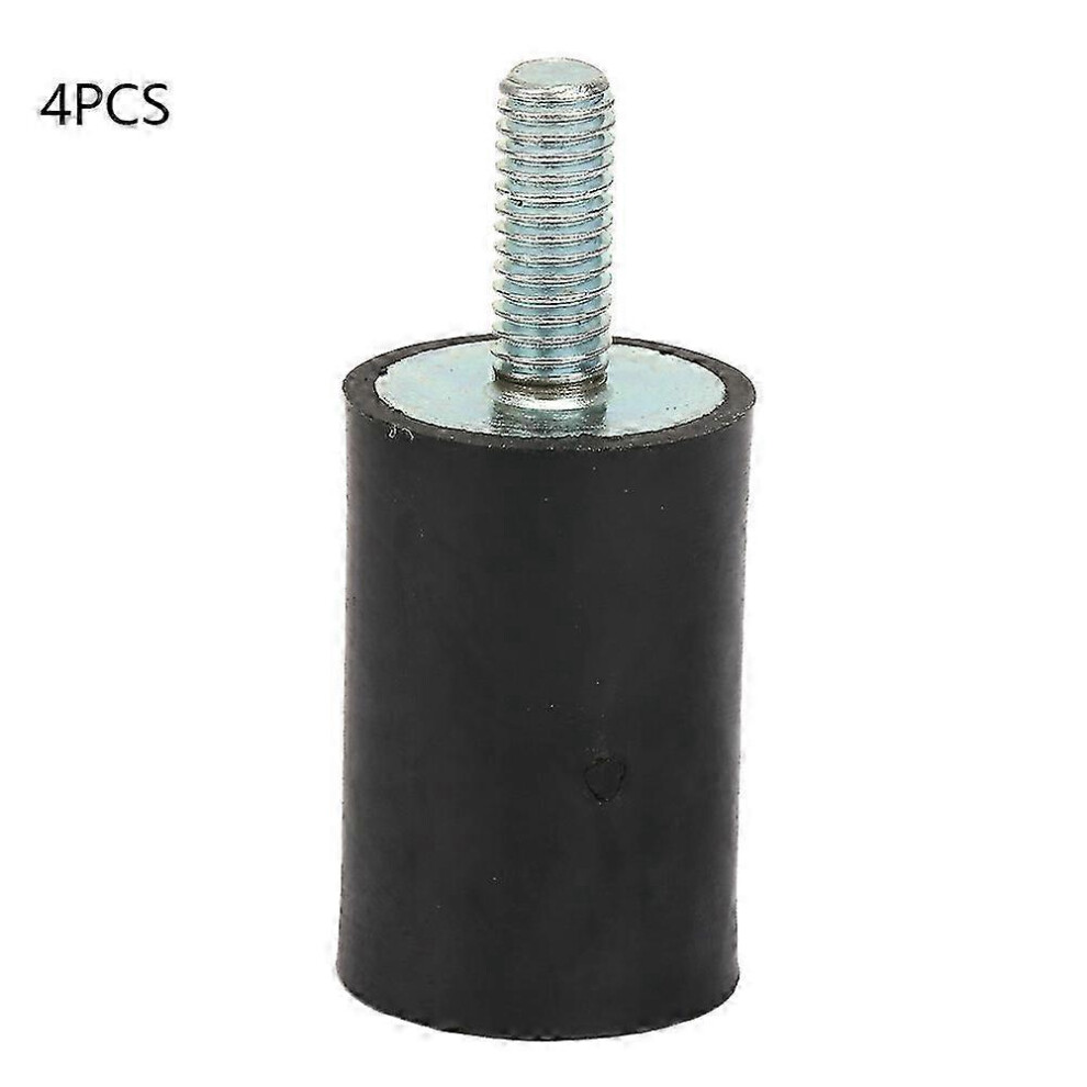 Kikidex (As Show, One Size) 4Pcs M3 M5 M6 Rubber Mounts Anti Vibration Silentblock Car Boat Bobbins (Vd20*30 M6*18)