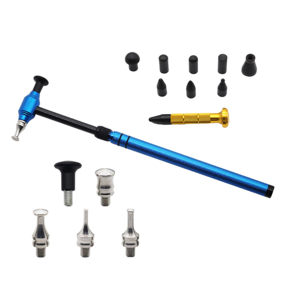 Auto Body Fix Hammer & Pen, Automatic Telescopic Rod Adjustment, Dent Repair Tool For Car, Aluminum 0.5 Inch Stroke 9105992809066