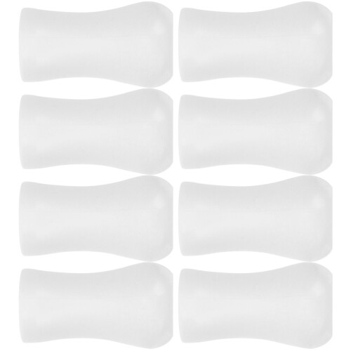 8Pcs White Plastic Blind Cord Holders Curtain Knobs Replacement Parts