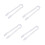12Pcs Transparent Akrylisk Serveringspincett För Mat 9