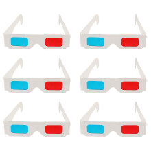 100Pcs 3D-Pappglasögon Universal Anaglyph-Glasögon För Film Video