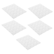 5 Ark/100 Bitar 25 Mm Runda Hartsapplikationer Transparenta