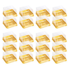 1 Set 100 Pcs 50 G Fyrkantig Äggula Puff Månljuslåda