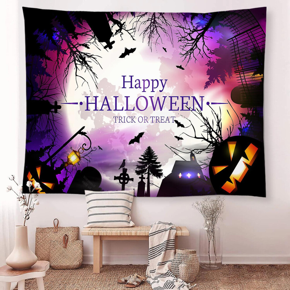 Kikidex (As Show, One Size) 59*78 Inch Halloween Photography Background Scary Background Halloween Party Decoration