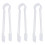 12Pcs Transparent Akrylisk Serveringspincett För Mat 8