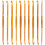 10 Pcs Aluminum Crochet Hook Ergonomic Handle Hooks Diy 10