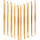 10 Pcs Aluminum Crochet Hook Ergonomic Handle Hooks Diy 2