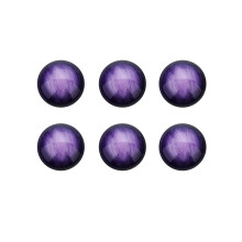 Påse 30 St Resin Halvcirkel Pluggar Diy Örhängen Lila 12 Mm