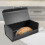 Compact Black Iron Bread Box Desktop Storage Case for Kitchen 4