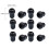 12Pcs Universal Ear Tips 2,5 Mm Silicone 2