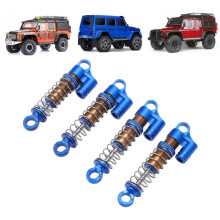 Aluminum Alloy Front/Rear Shock Absorbers for 1/24 RC Cars, Blue