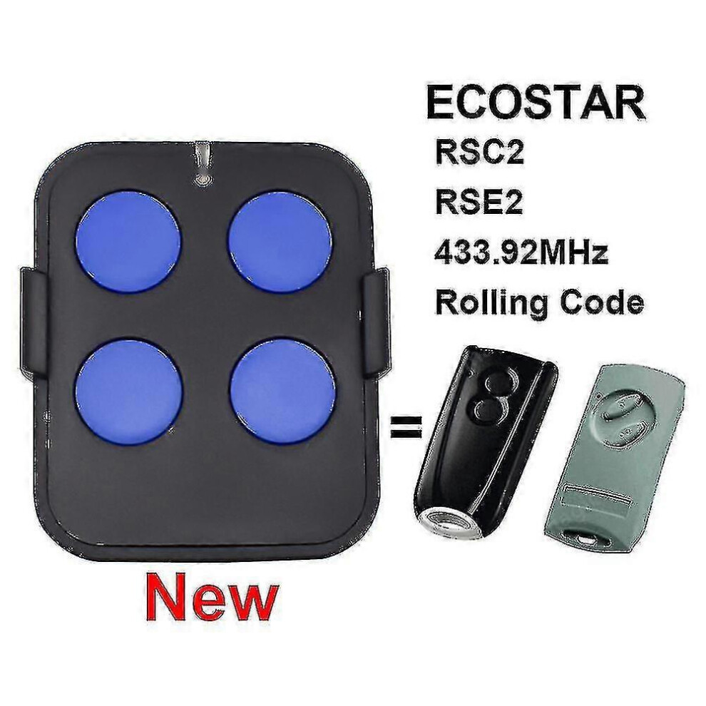 Kikidex (As Show, 1Pcs) Newest Small Remote Control Replace Ecostar Rsc2 433 Hormann Rse2 433Mhz Motor Liftronic 500 700 800[Hhhhs]