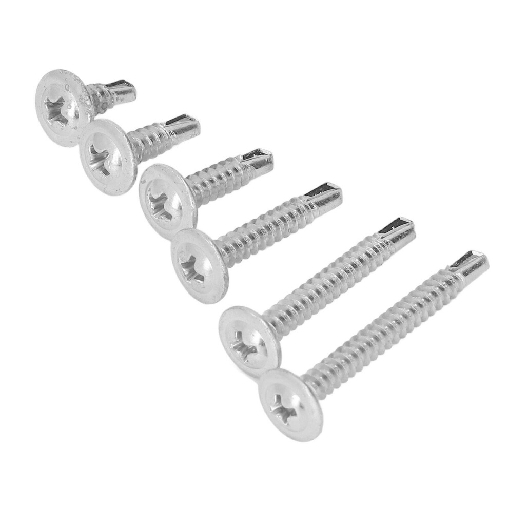 Self Drilling Screw Pack 104 Pcs M4.2 Cross Slot Round Head Carbon Steel 8751356639063