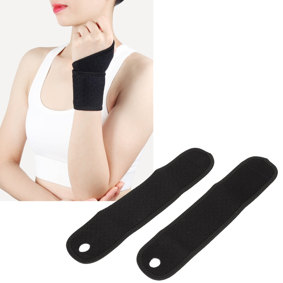 2 Pcs Compression Wrist Brace | Hook & Loop, Warm, Pain Relief