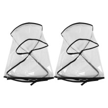 2Stk Rain Bonnet Mit Visier, Transparent Wasserdicht Für Frauen