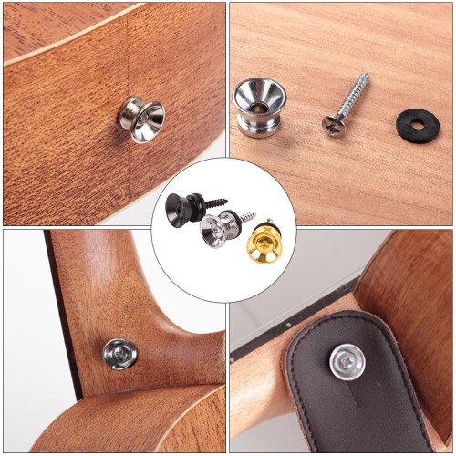 9Pcs Gitarrrem Hylsa Spikbas Antislir Låssystem 1