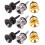 9Pcs Gitarrrem Hylsa Spikbas Antislir Låssystem 3