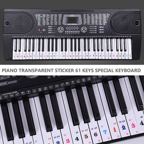 2 Sheets Beginner Design Piano Key Recognition Stickers 2