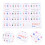2 Sheets Beginner Design Piano Key Recognition Stickers 5