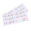 2 Sheets Beginner Design Piano Key Recognition Stickers 6