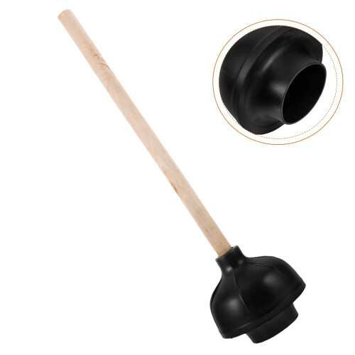 Toilettstöp Avlopp Vaskstöp Med Trähandtag 1