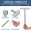 2St Hög Plakat Parad Skyltstolpe Välkommen Skyltdisplay Rostfritt 9